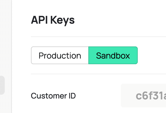 prod vs sandbox