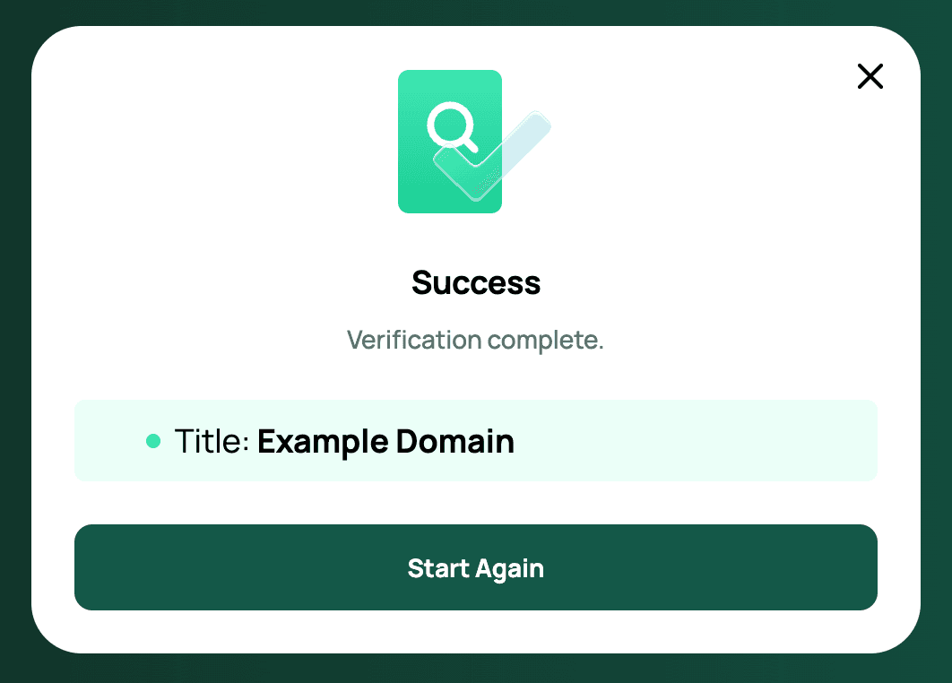 Successful Notarization